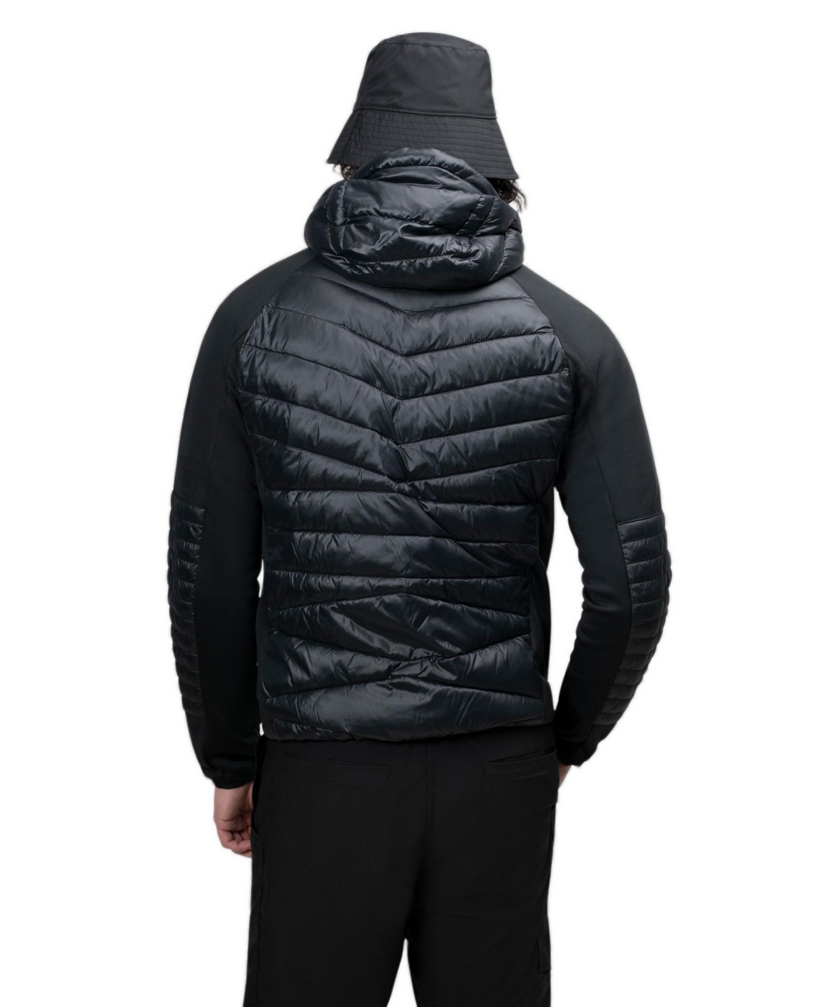 JACK1T Men's Titan Hooded Hybrid Jacket