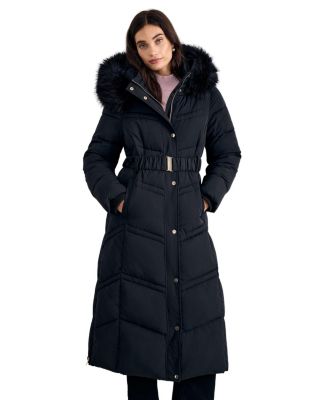 Women's Dixie Hooded Maxi Belted Puffer Jacket
