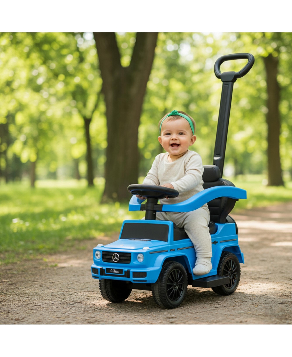 Best Ride on Cars Mercedes G-Wagon 3-in-1 Design Push Car with Under-Seat Storage, Ages 1.5+