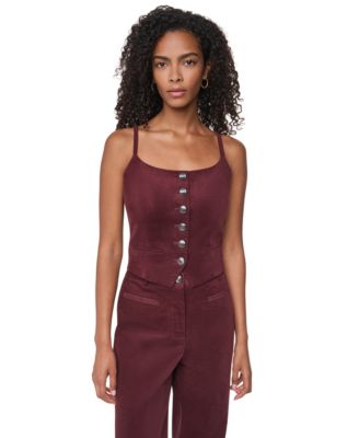 Women's Button-Front Tailored Vest