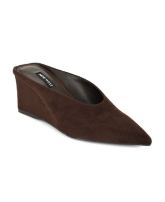Women's Lanah Pointed Toe Slip-On Wedge Mules