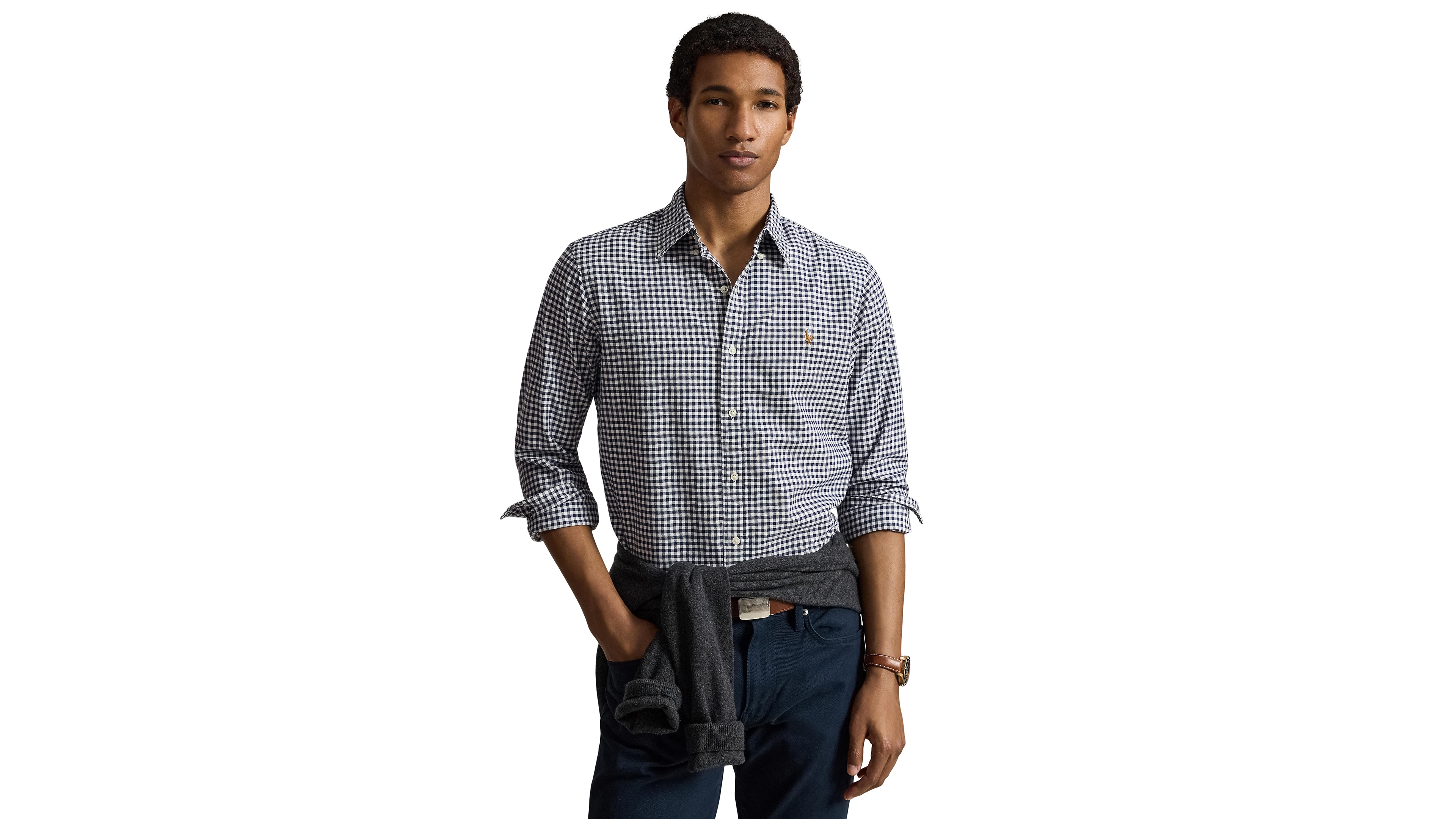 Polo Ralph Lauren Men's Custom-Fit Gingham Oxford Shirt