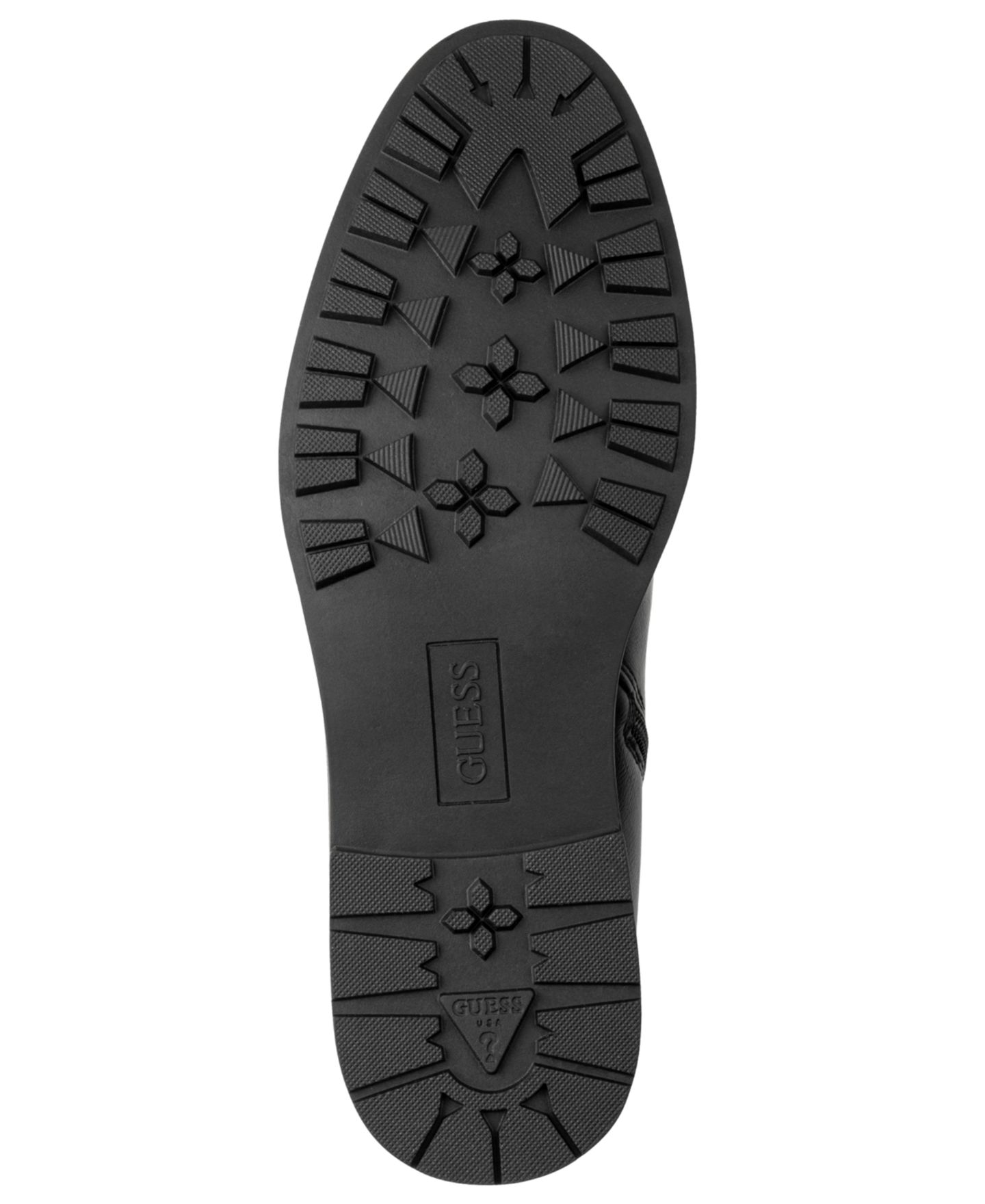 Мужские ботинки GUESS Daming Faux Leather Ankle Round-Toe, цвет: Чёрный — фото 5