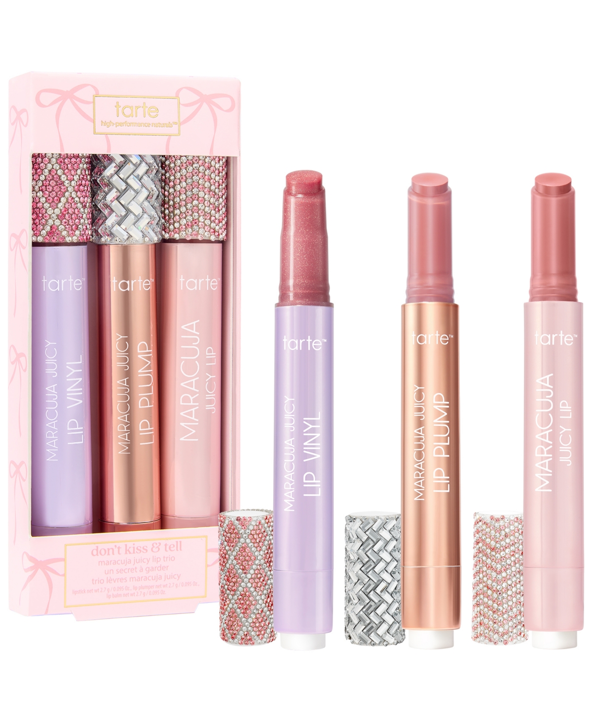 Tarte 3-Piece Don't Kiss & Tell Maracuja Juicy Lip Trio Gift Set - Assorted