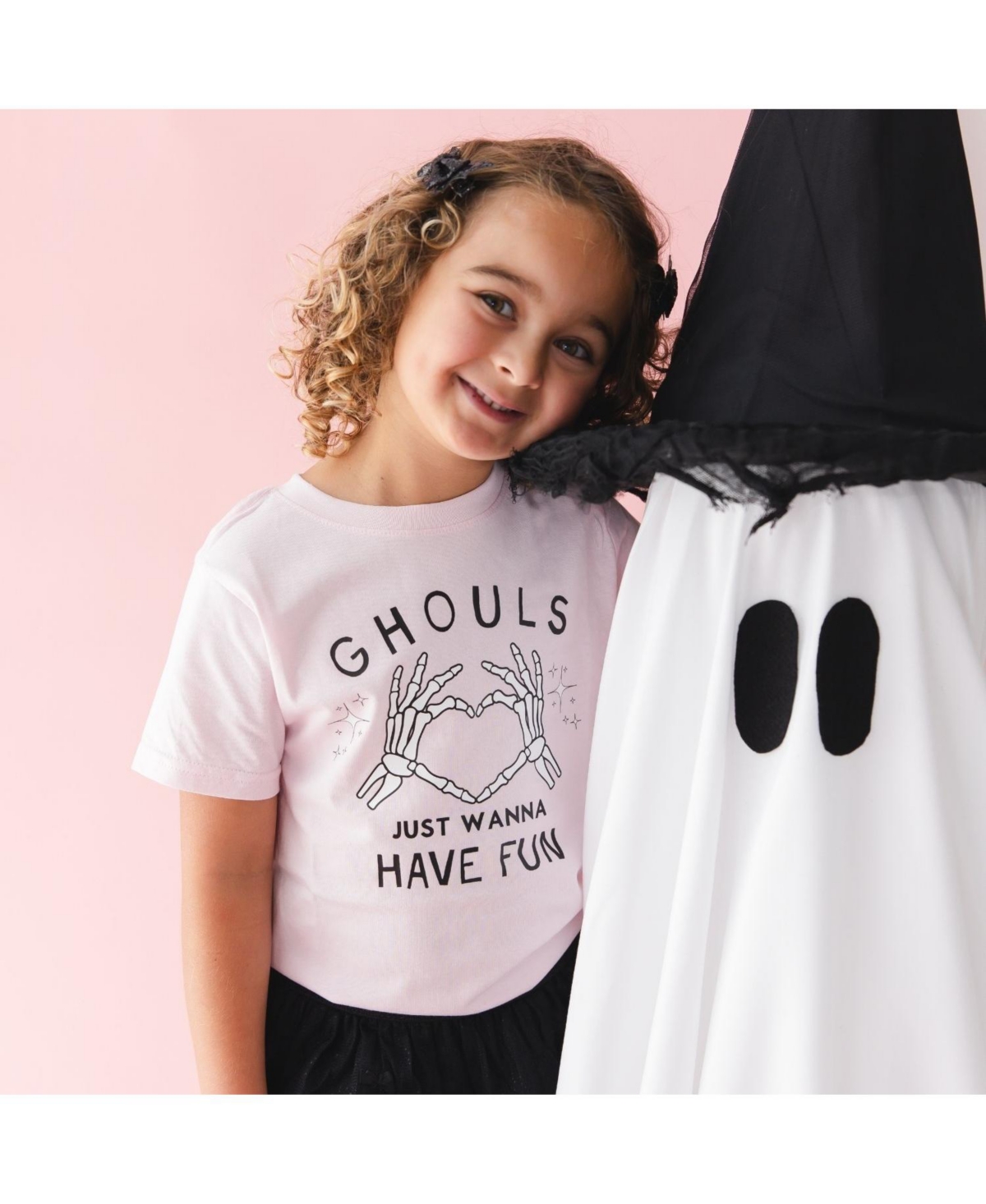 Sweet Wink 2T 4T Girls Ghouls Just Wanna Have Fun Halloween Short Sleeve T-Shirt