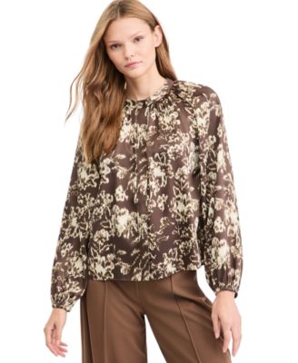 Women's Viona Balloon-Sleeve Floral-Print Blouse
