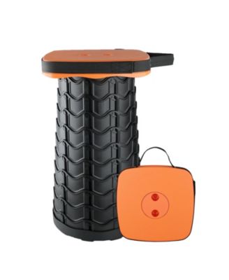 Upgraded Square Collapsible Stool Portable Sturdy Camping Fishing Hiking Bbq
