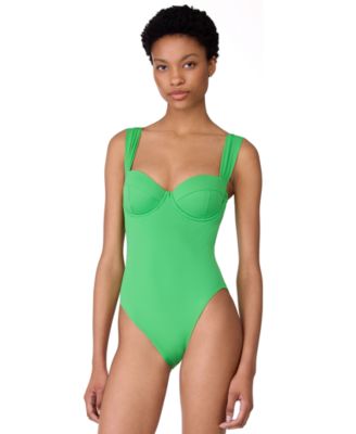 Women's Sweetheart Underwire Cutout One-Piece Swimsuit