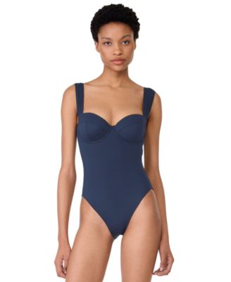 Women's Sweetheart Underwire Cutout One-Piece Swimsuit