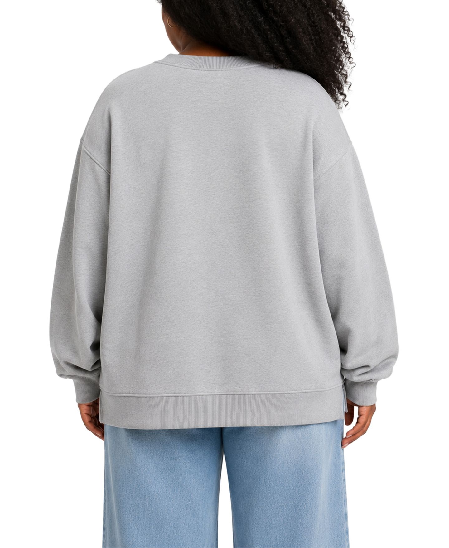 Женские толстовки Hybrid Apparel Plus Size Disney Graphic Crewneck, цвет: Меланжевый — фото 2