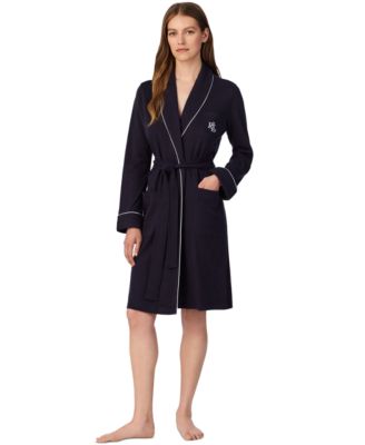 Quilted Shawl Collar Short Robe