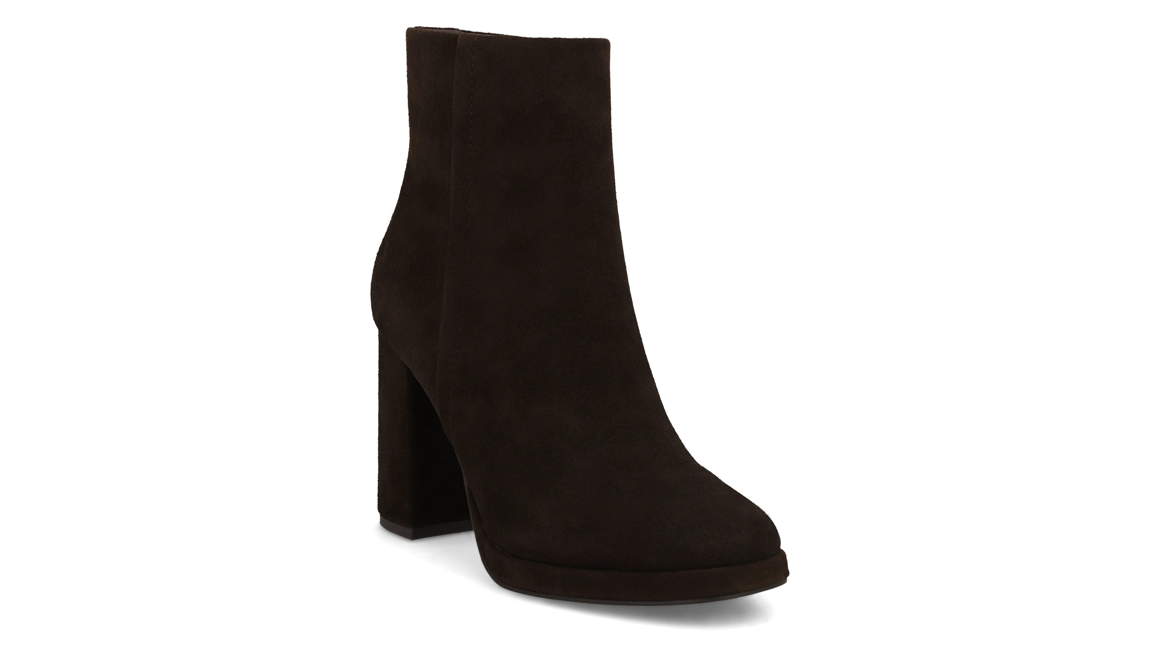 Mia Women's Stefania Suede Block Heel Booties