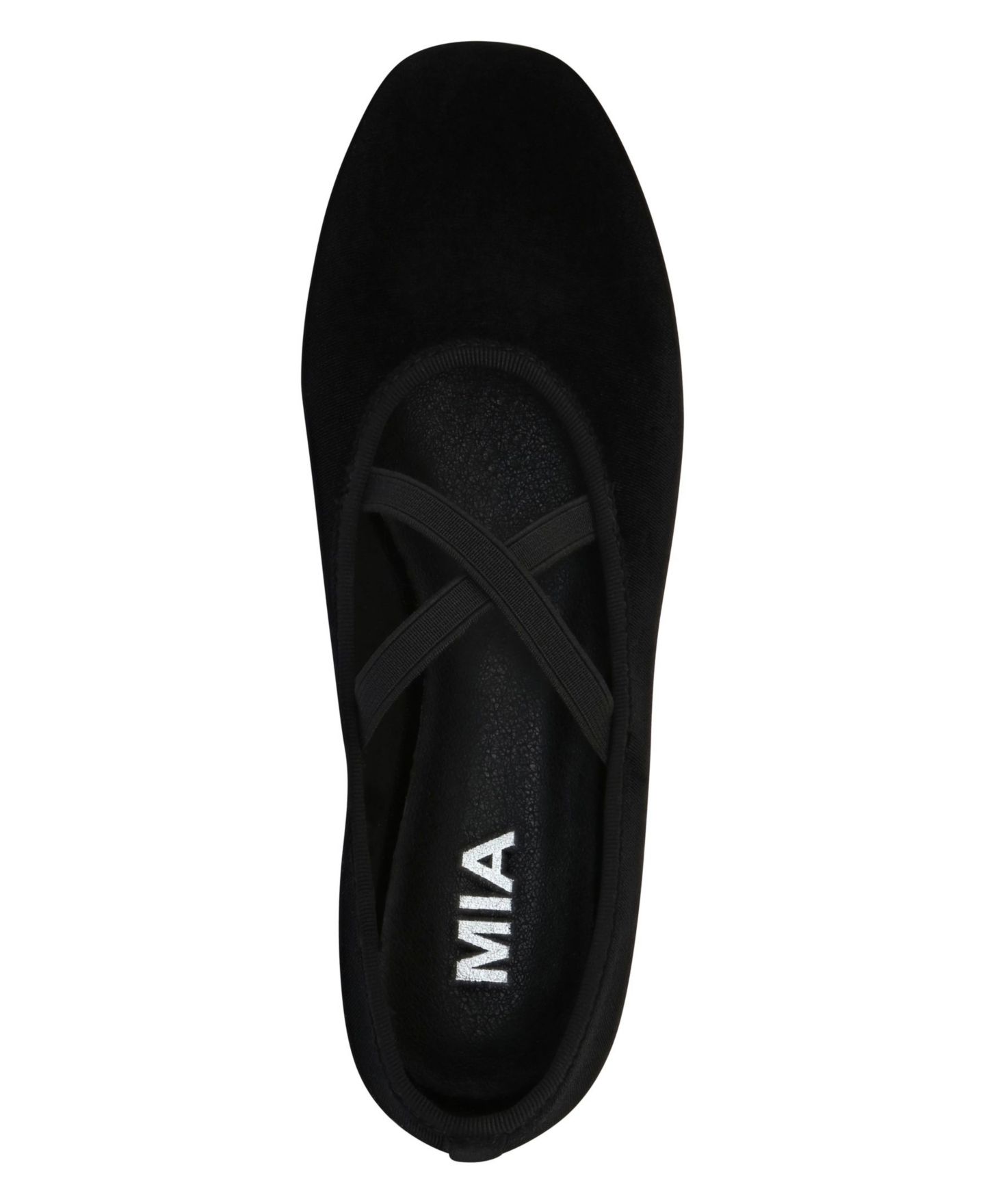 Женские балетки MIA Tori Crisscross Strap Ballet Flats, цвет: Чёрный — фото 5