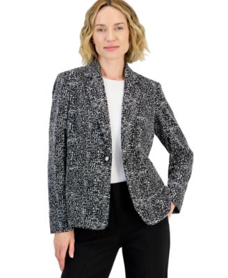 Women's Toggle Closure Notch Collar Blazer