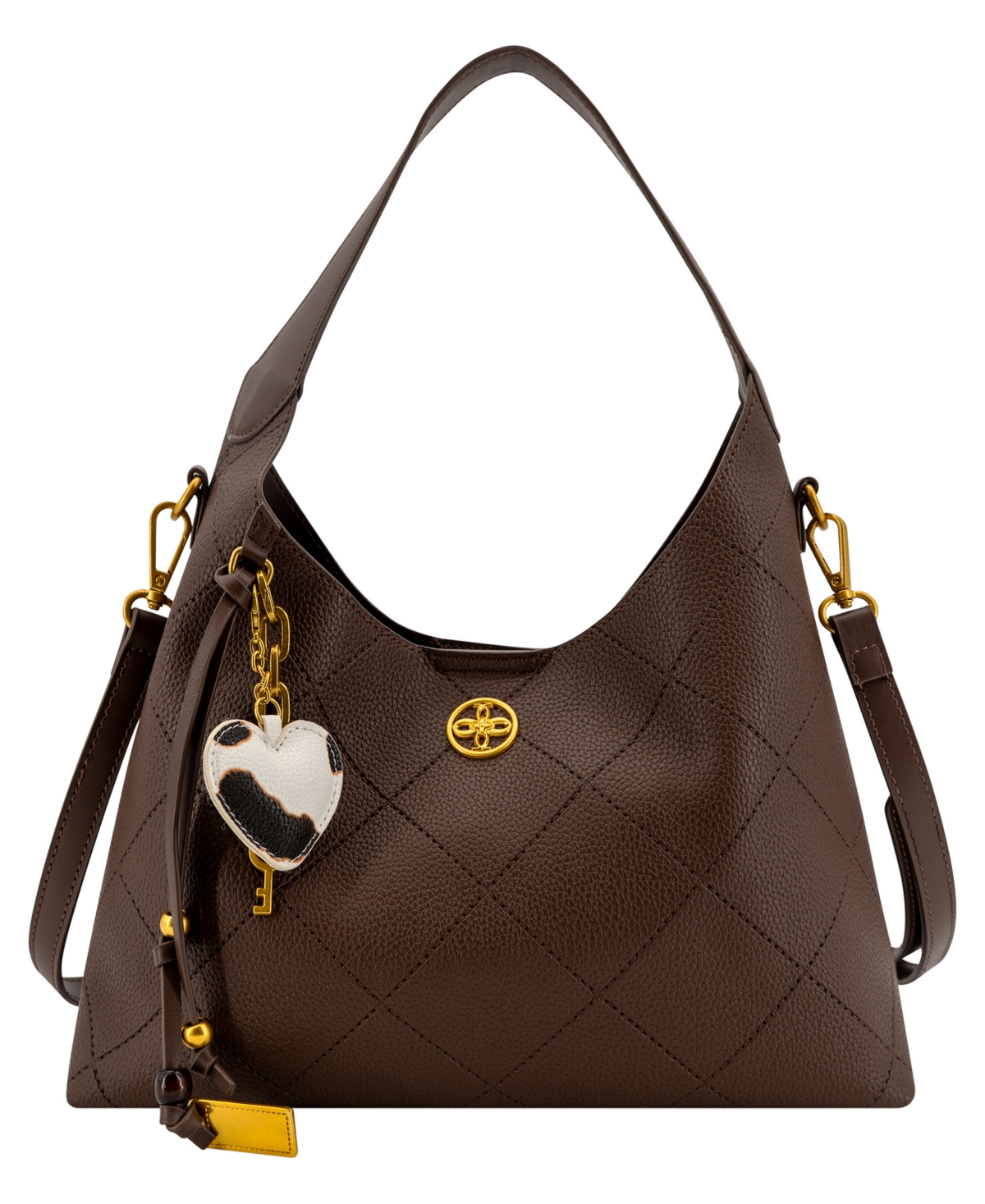 Like Dreams Sadie Western Charm Medium Shoulder Handbag In Dark Brown