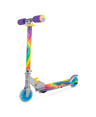 Flashing Scooter with Light-Up Wheels and Flashing Deck, Foldable, 100 lbs, Ages 5+