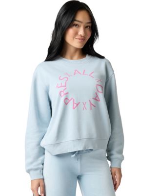 Juniors' Cozy Crush Graphic Crewneck Pullover
