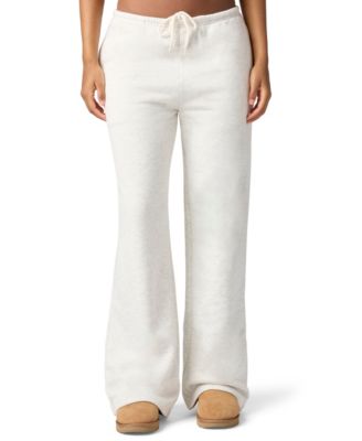 Juniors' Cozy Crush High-Rise Wide-Leg Sweatpants