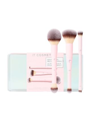 3-Piece Double Duty Makeup Brush Essentials Gift Set