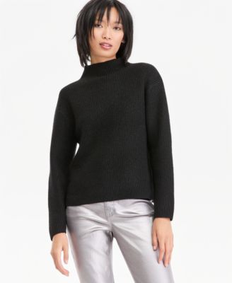 Women's Mockneck Metallic Sweater