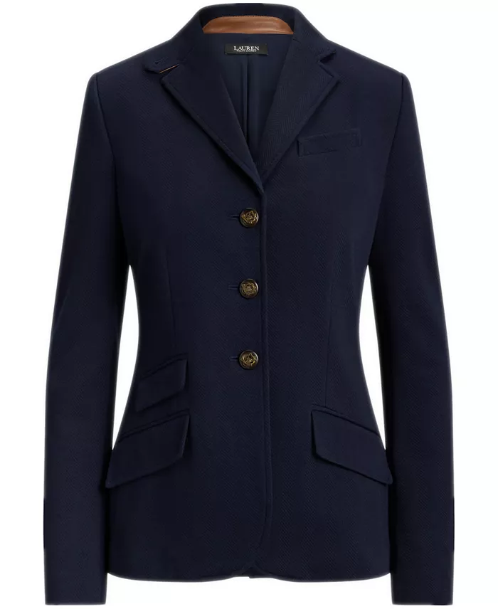 Women's Herringbone Notch Lapel Blazer - thumbnail 6