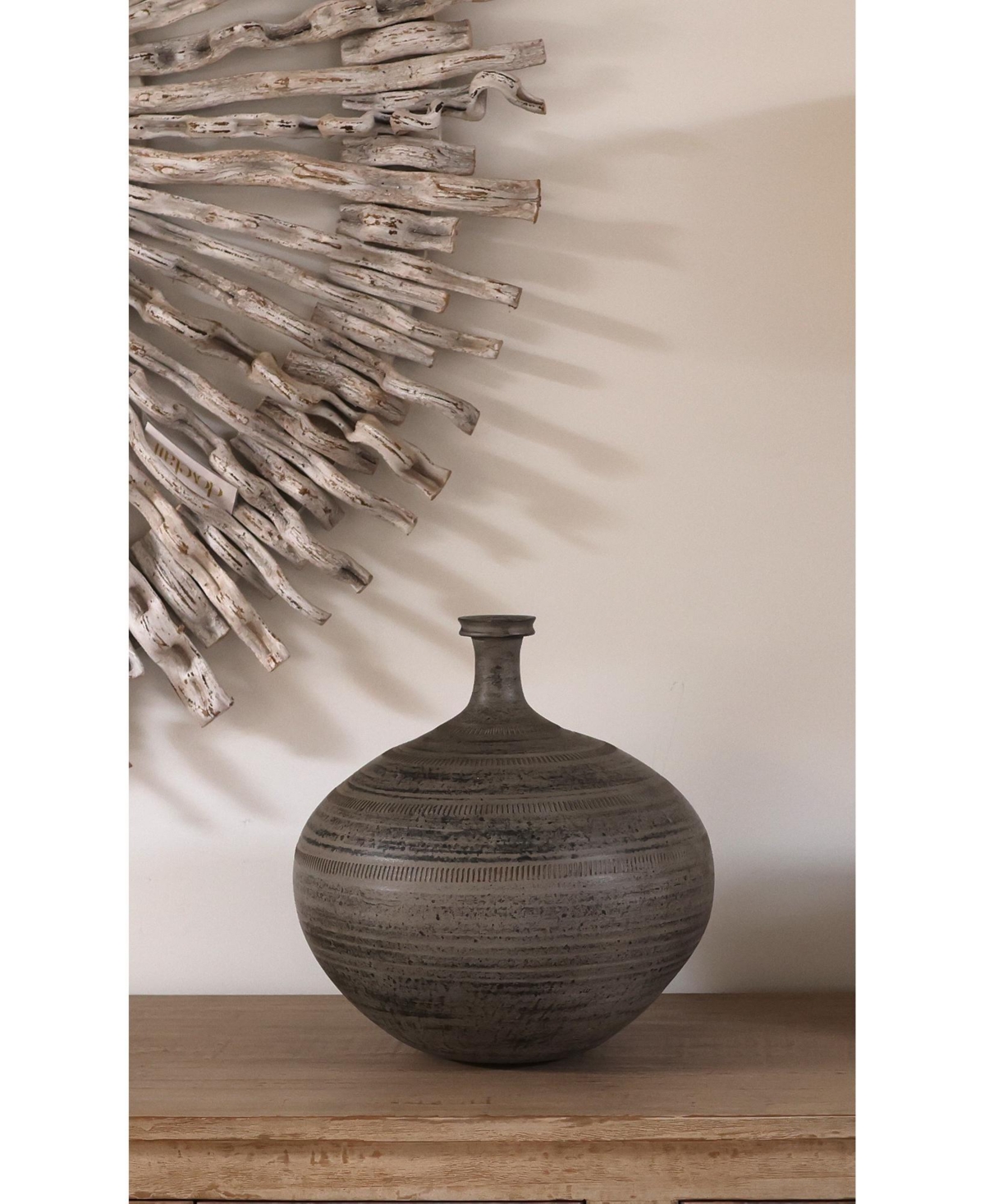 Dovetail Furniture, Thanos Textured Ceramic Decorative Vase