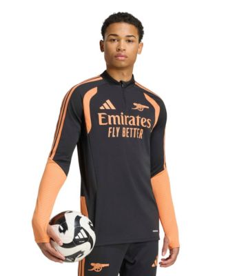 Adidas Men's Arsenal FC Tiro Mock Neck Slim Fit Thumbhole Quarter