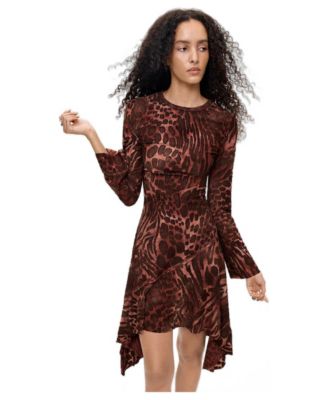 Women's Flocked short dress