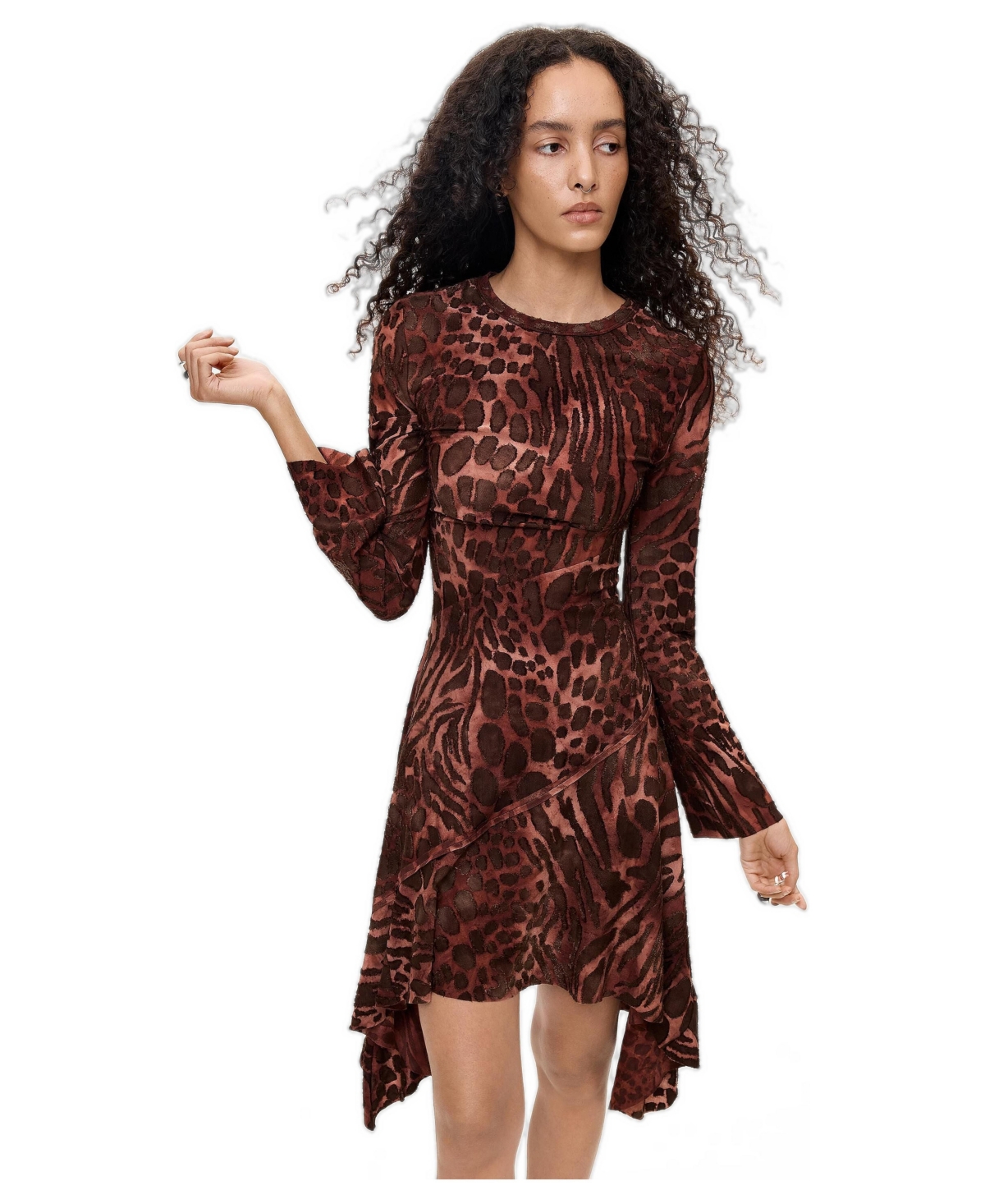 Desigual Women's Flocked short dress