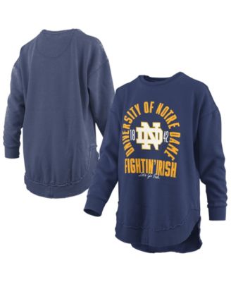 Women's Notre Dame Fighting Irish Blitz Graphic Fleece-Lined Crewneck Sweatshirt