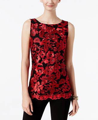 macys petite inc tops