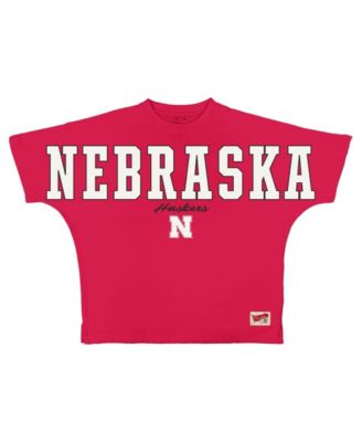 Women's Nebraska Huskers Flannigan Oversized Graphic T-Shirt