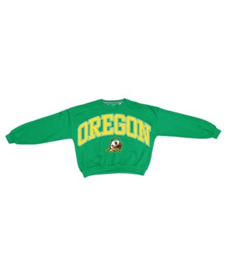 Women's Janice Oregon Ducks Oversized Graphic Waist-Length Sweatshirt
