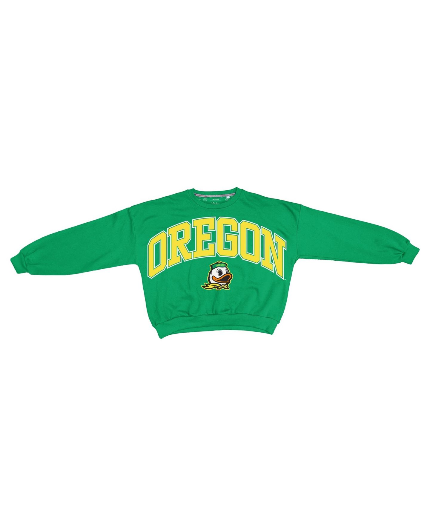 Женская толстовка Pressbox Janice Oregon Ducks Oversized Graphic Waist-Length — фото 1