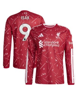 Men's Liverpool Alexander Isak 2026/27 Home Replica Long Sleeve Jersey