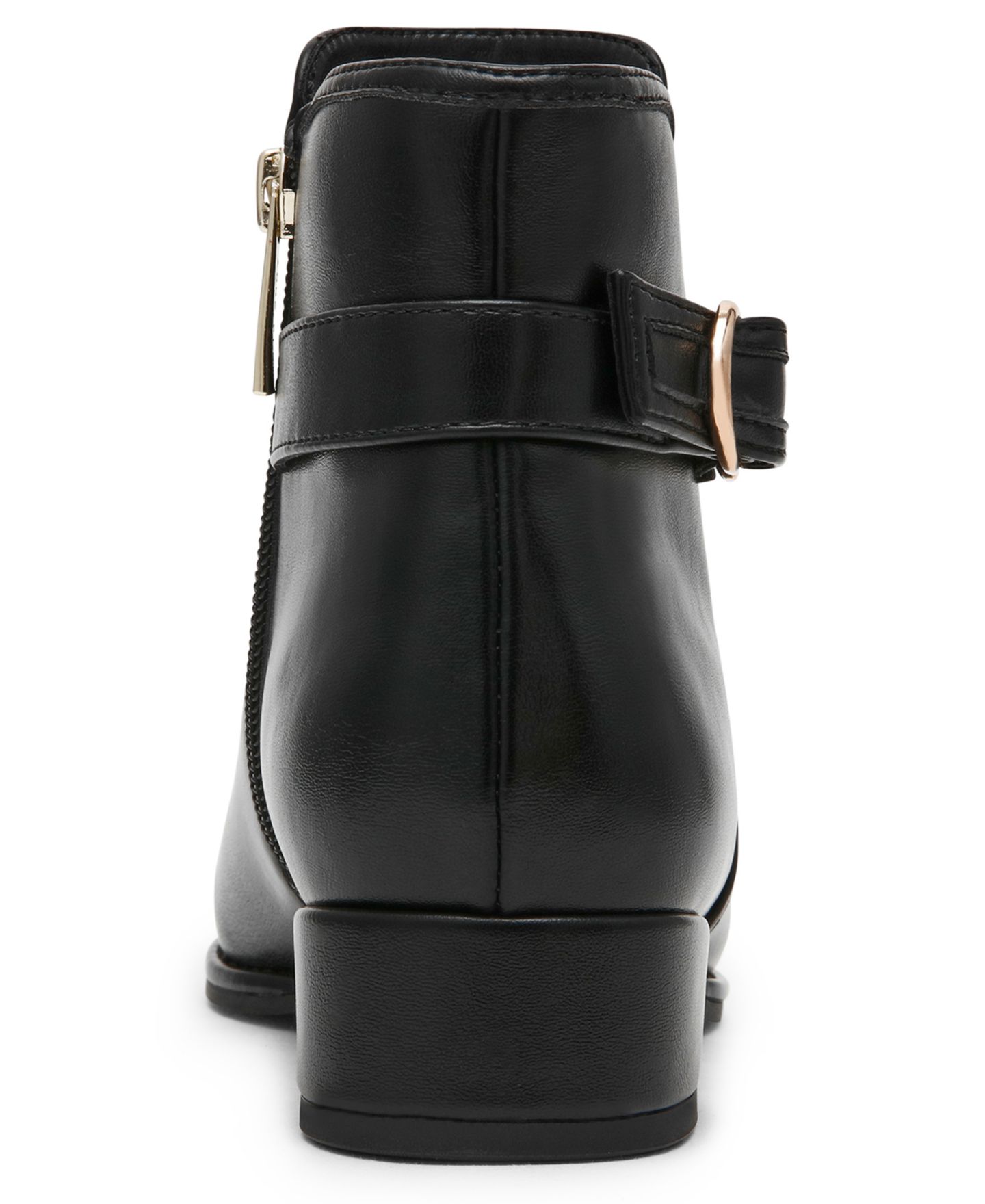 Женские ботинки Anne Klein Anchor Block Heel Booties, цвет: Чёрный гладкий — фото 3