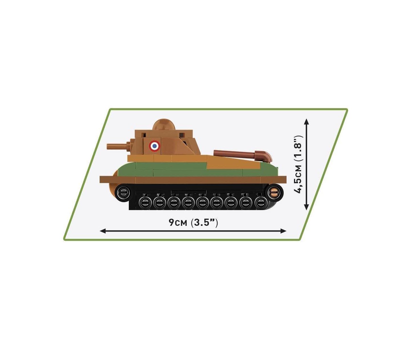 Детский конструктор COBI Wwii Somua S-35 1:72 Scale 99-Piece Building Set, Ages 6+, цвет: Open Miscellaneous — фото 3