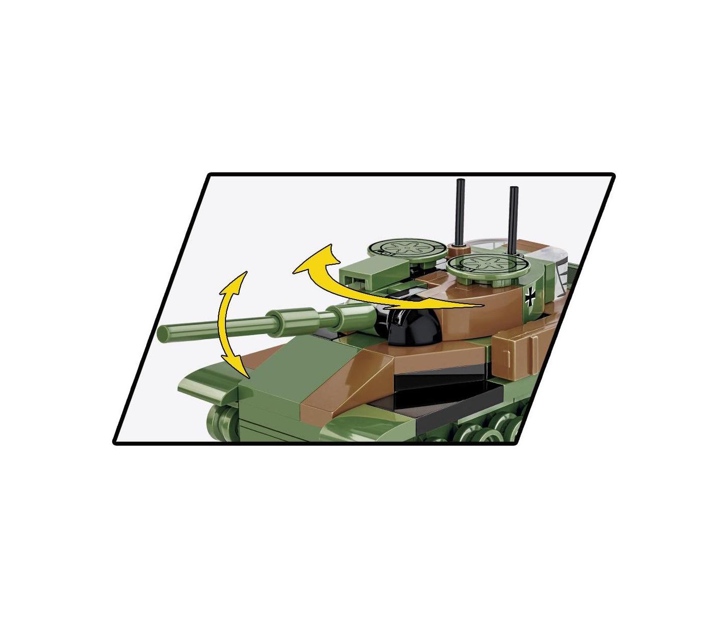 Детский конструктор COBI Armed Forces Leopard I Tank 147-Piece Building Set, Ages 6+ — фото 5