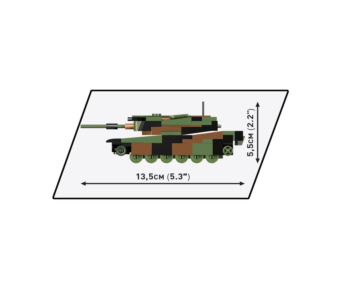 Детский конструктор COBI Armed Forces K2 Black Panther Tank Rotating Turret 160-Piece Building Set, Ages 6+ — фото 3