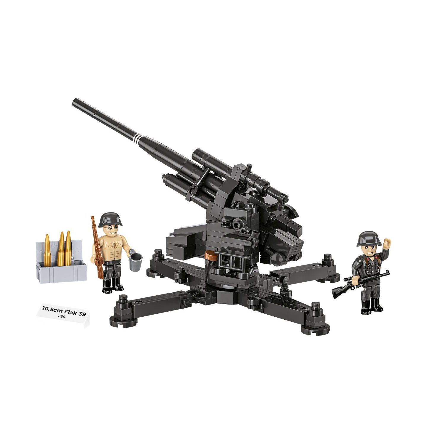Детский конструктор COBI Historical Collection Wwii 10.5 cm Flak 39 Anti-Aircraft Gun 339-Piece Building Set, Ages 9+ — фото 5