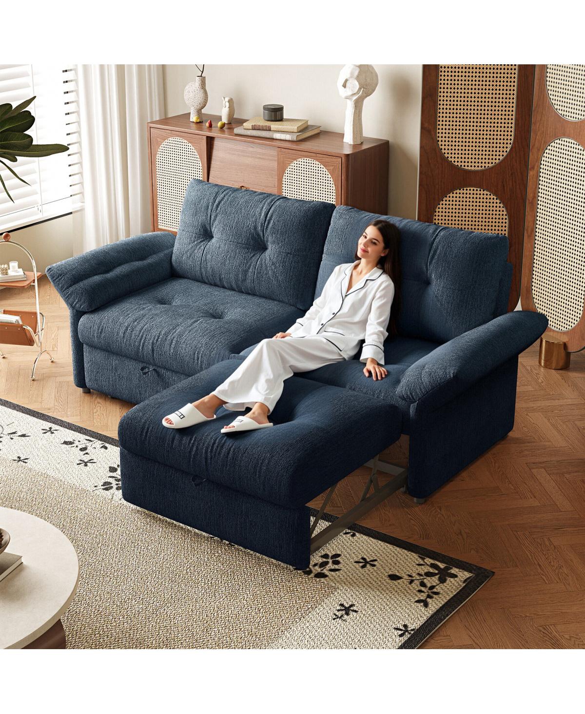 Streamdale Furniture Multi-Functional Convertible Plush Sofa Bed