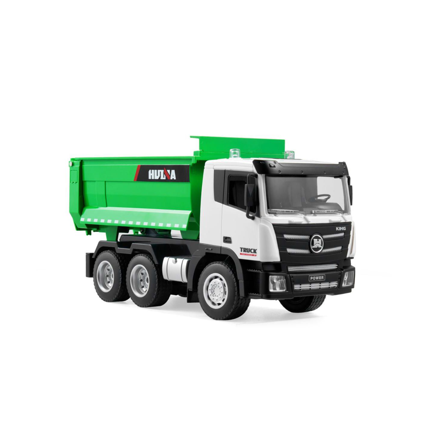 Детская игрушка YOBTOP 1:18 Scale 4WD LED Lights Hydraulic Rod Remote Control Dump Truck — фото 7