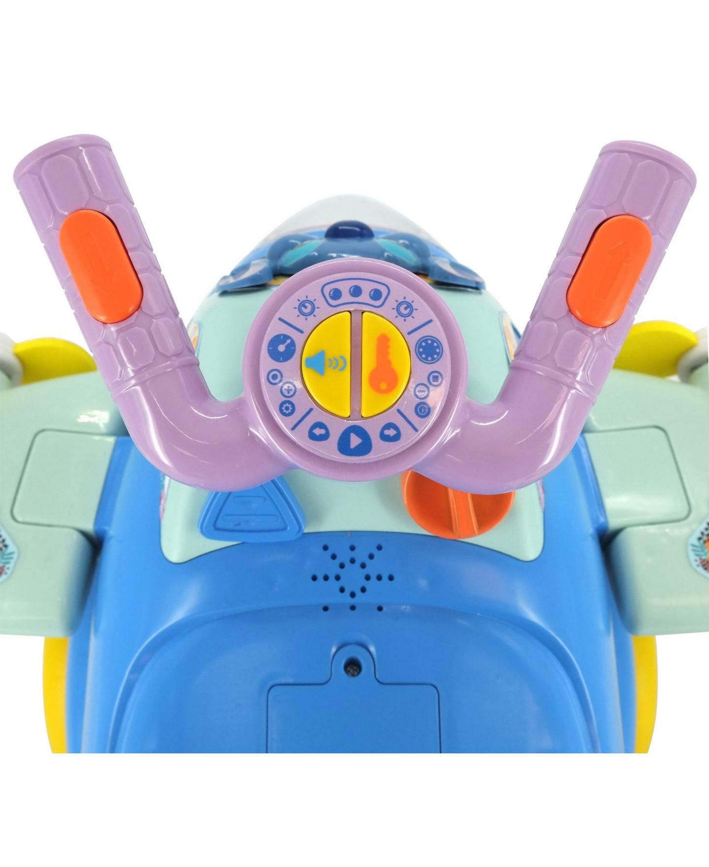 Детская игрушка Disney Stitch Spinning Lights Interactive Ride-On Plane, 20.06" x 17.32" x 16.34", Ages 1+ — фото 3
