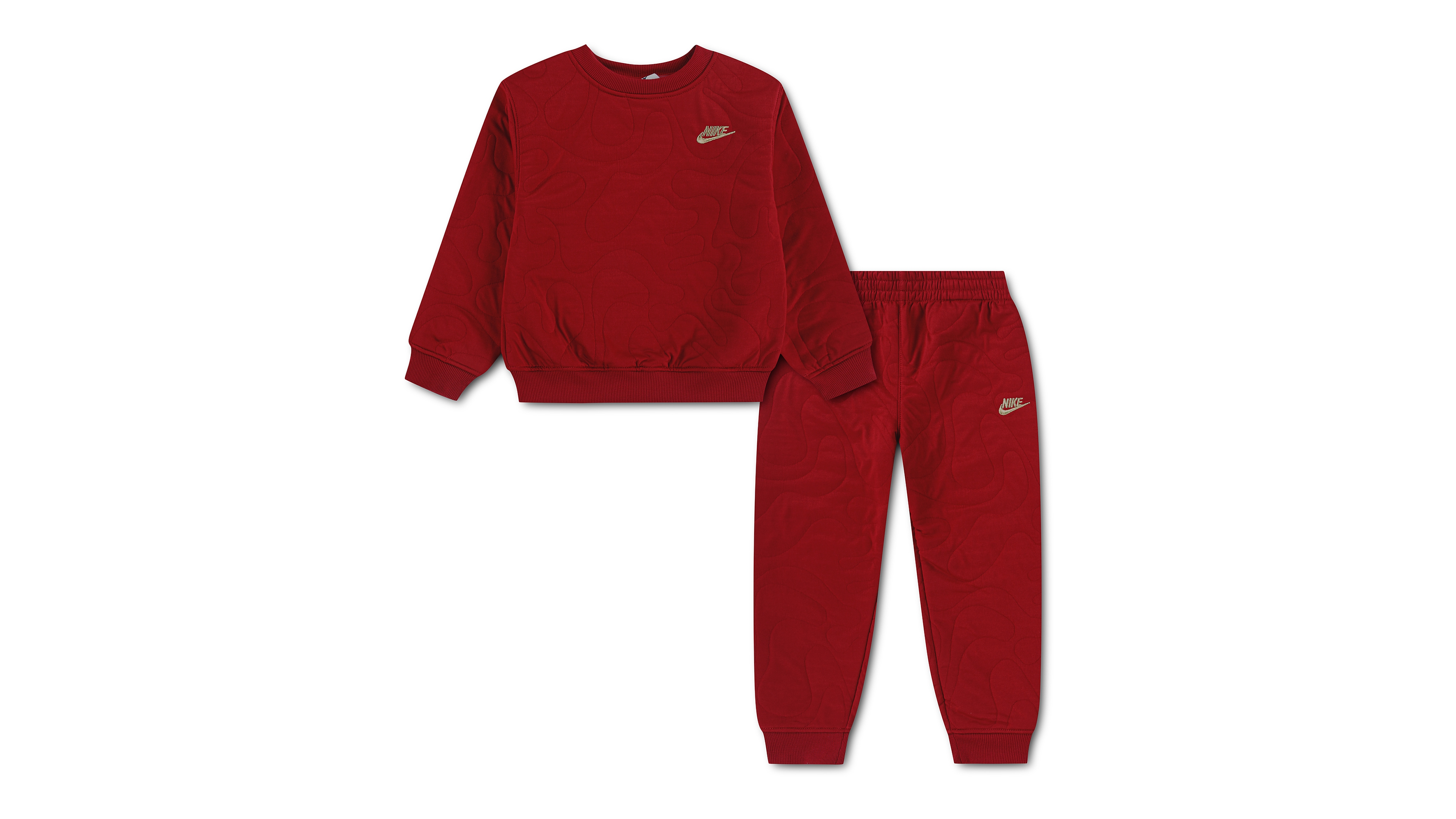 Nike Boys' and Girls' Frost Futura Long-Sleeve Elastic-Waist Top Pants, 2-Piece Set