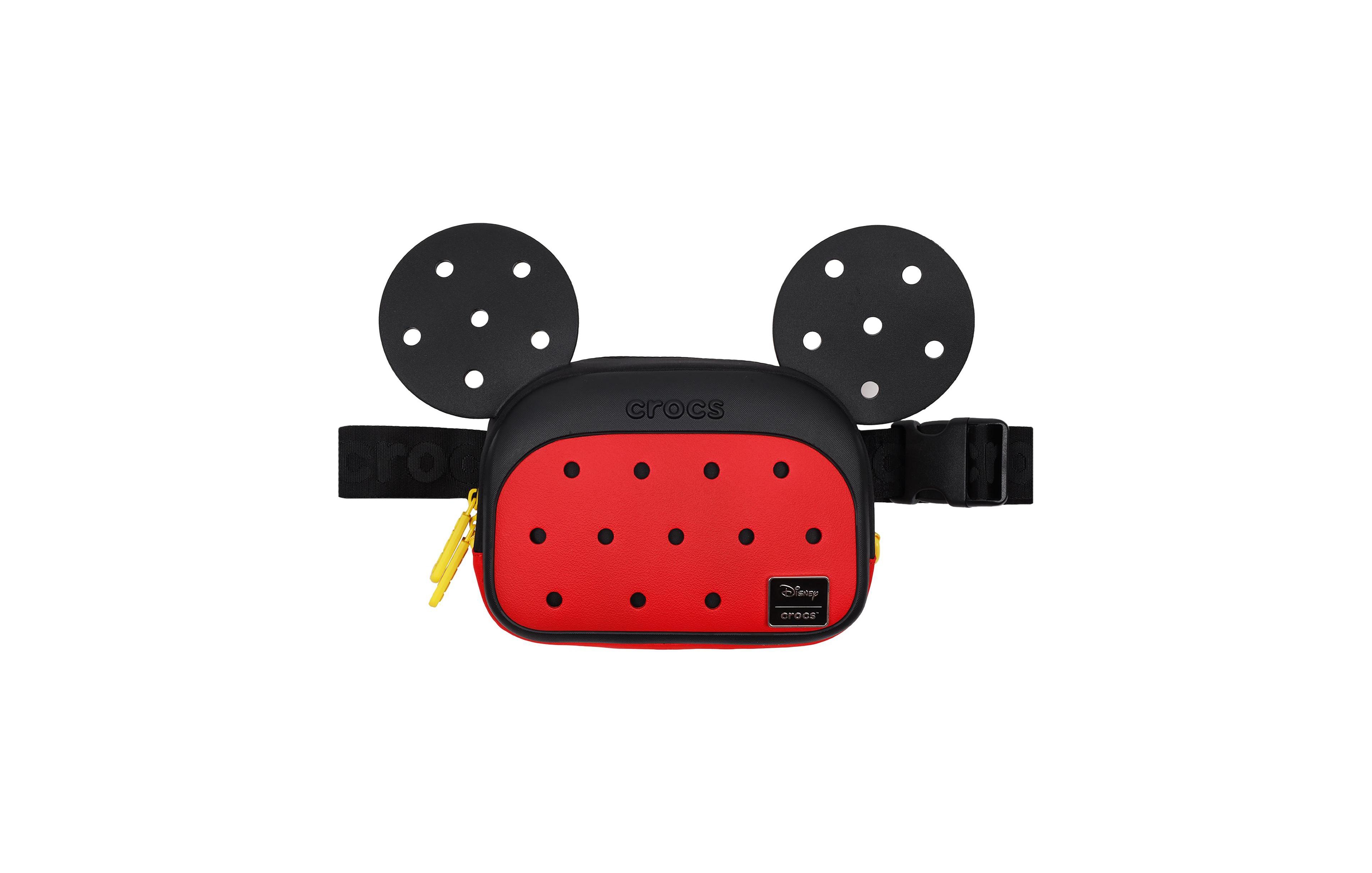 Crocs Women's Disney Mickey Mouse 3D Ears Belt Bag – Officially Licensed Waist Pack