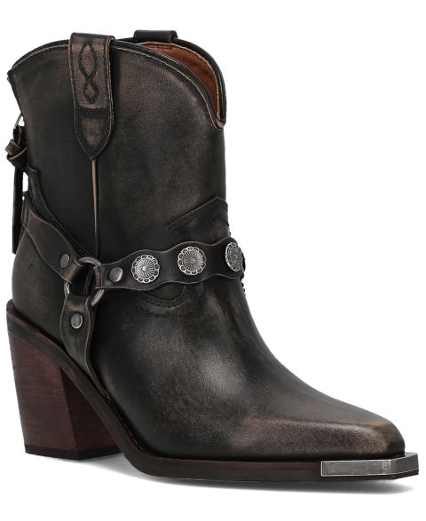 Женские ботинки Frye and Co. Ashlyn Mini Concho Block Heel Booties, цвет: Чёрный
