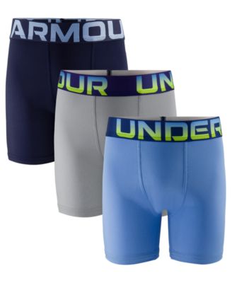 Boy's Performance Tech Solid Boxer Briefs, 3-Pack