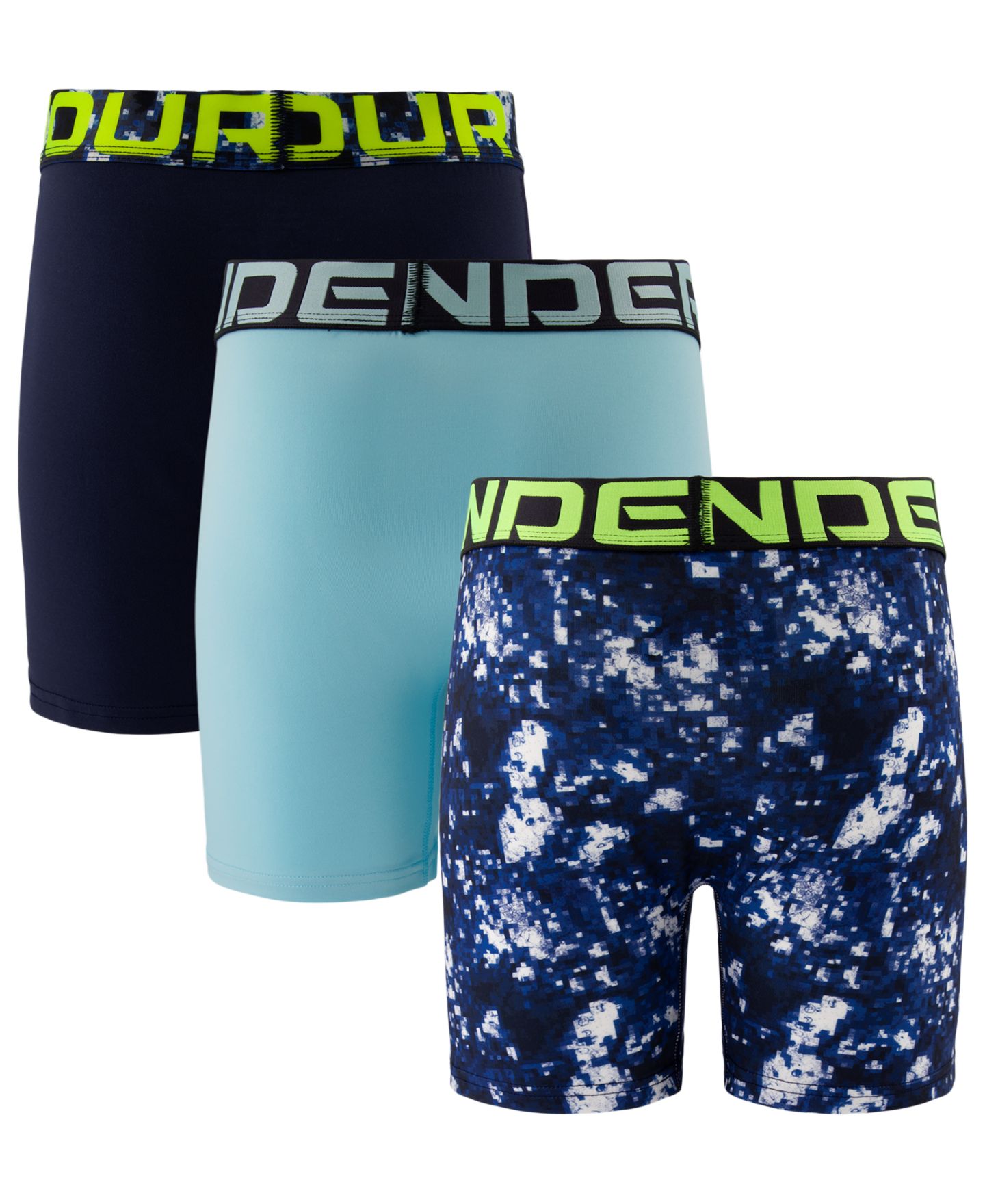 Трусы-боксеры Stretch HeatGear® Four-Way, 3 шт. — Under Armour, цвет: Светлый пастельный синий — фото 2