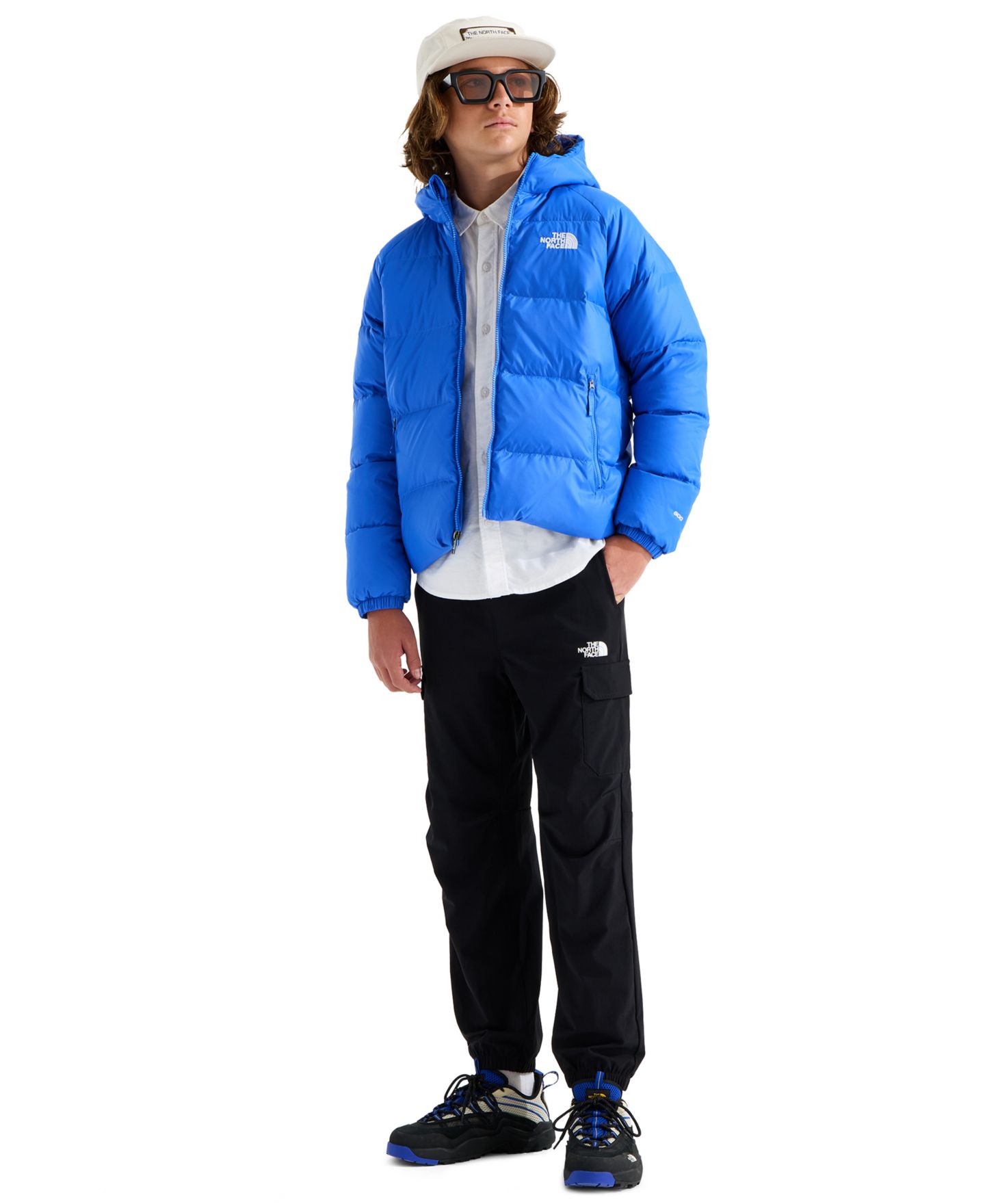 Куртка The North Face Hydrenalite Down Hooded Jacket для мальчиков, цвет: Синий — фото 2