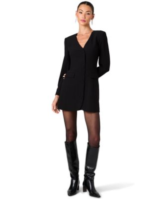 Women's Azra Mini V-Neck Long-Sleeve Dress